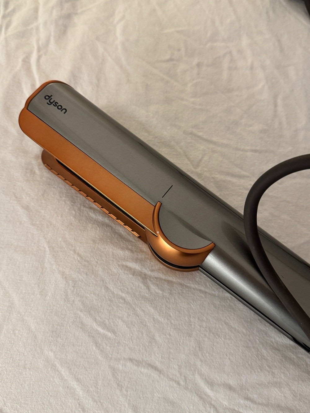 Dyson Hair Straightener in Gray and Copper